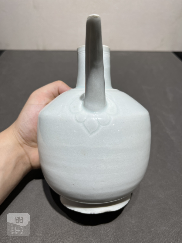明 湖田狮钮盖执壶和温碗（一套） - 图6